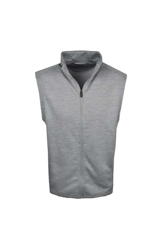 Golf 2 Tone Full Zip Vest Quarry Heather Medium Quarry Heather Medium