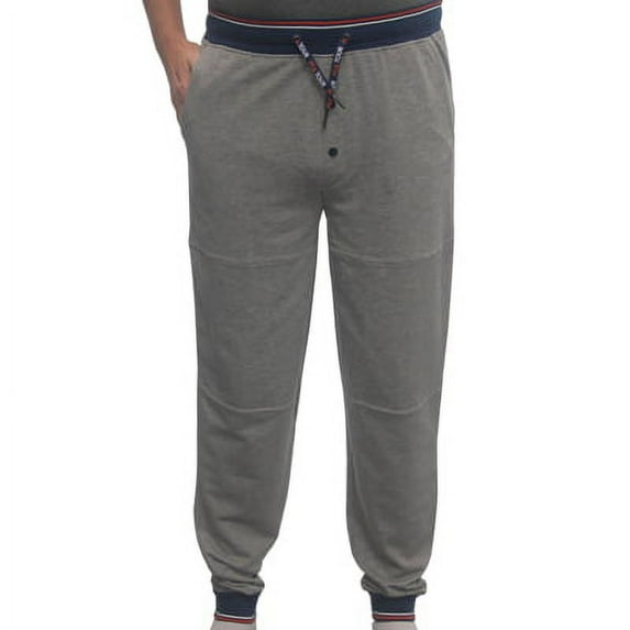 PGA Tour Golf Men's Cotton Jersey Knit Jogger Sweat Pant, Medium Gray -