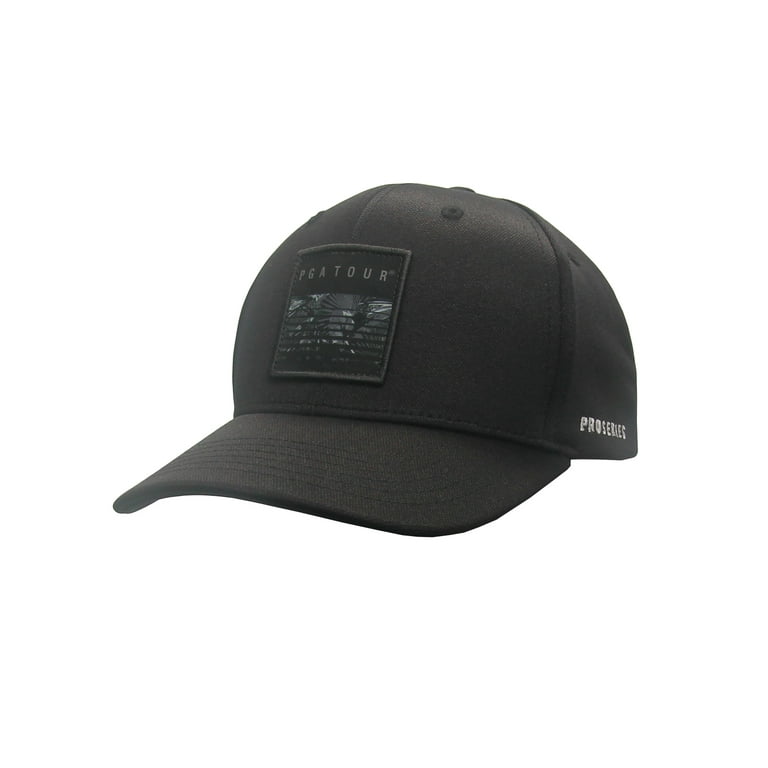 HYBRID APPAREL Mens Caviar Snapback Curved Moisture Wicking Golf