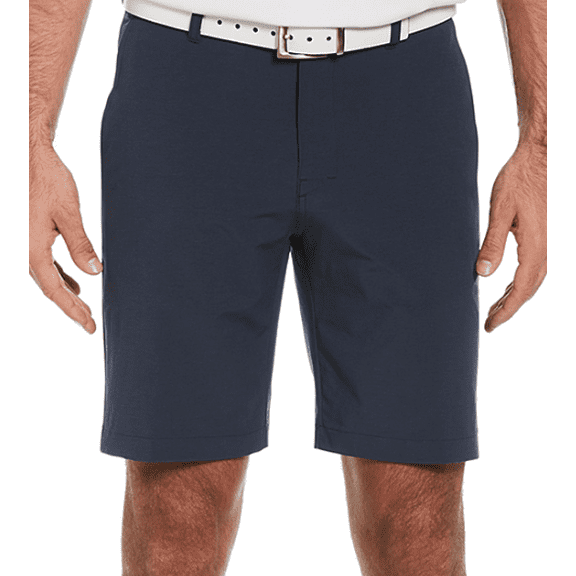 PGA TOUR Mens 4 Way Golf Shorts Deep Navy Heather Blue 36