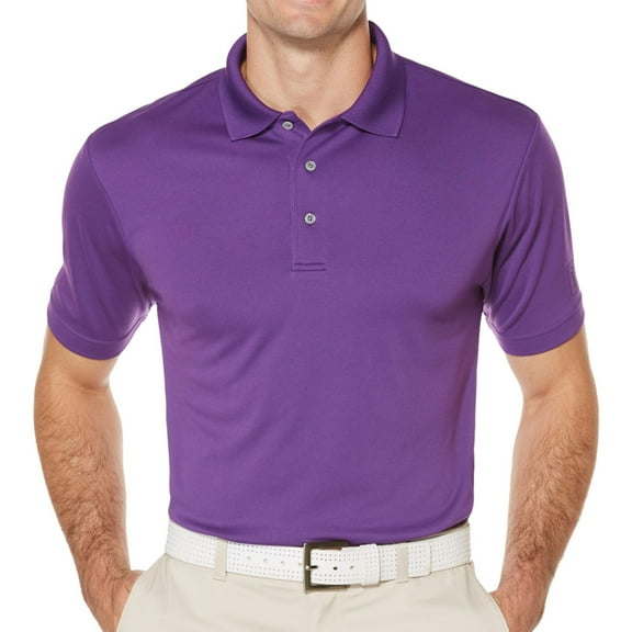 PGA Tour Mens Airflux Polo Shirt, Purple, Small