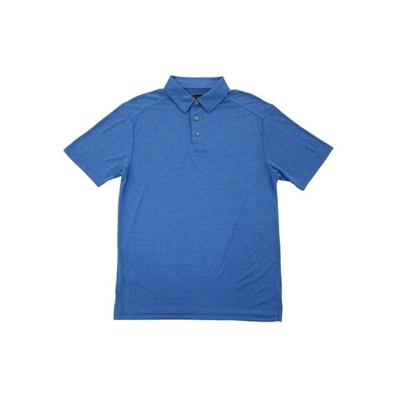 PGA Tour Mens Regatta Blue Mini Stripe Short Sleeve Polo T-Shirt Small