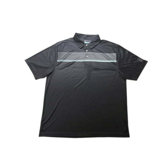 PGA Tour Mens Size X-Large S/S Performance Gold Polo, Iron Gate