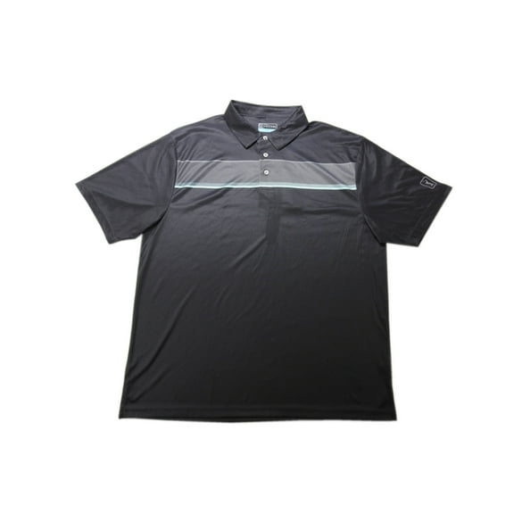 PGA Tour Mens Size X-Large S/S Performance Gold Polo, Iron Gate