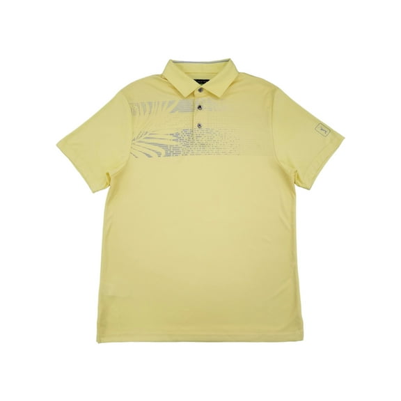 PGA Tour Pro Series Mens Popcorn Yellow Golf Polo Shirt Small