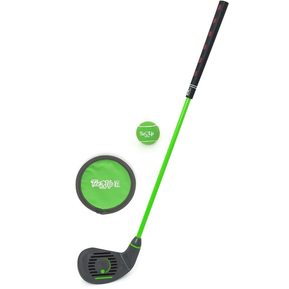 PGA Tour Tee-Up 3 Piece Iron Club Practice Set, Large, Green, Right Hand
