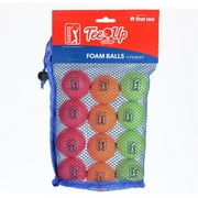 PGA Tour Tee-Up New Practice Foam Golf Balls, 12 Pack, Multicolor