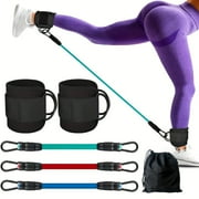 PGAST 6-Piece Ankle Resistance Band Kit: Tone and Strengthen Legs & Butt - Adjustable & Versatile Workout Gear