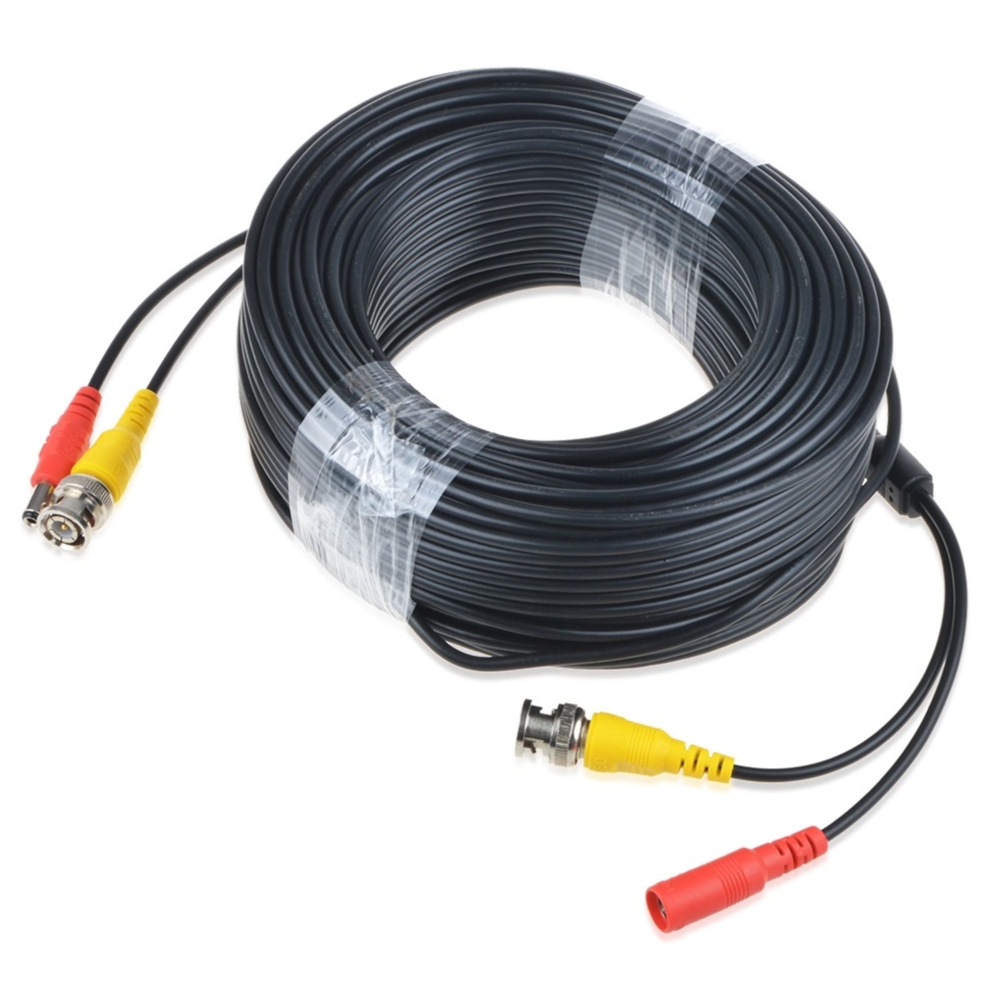 PGENDAR 150ft Black BNC Video Power Wire Cord for Swann Night Owl CCTV