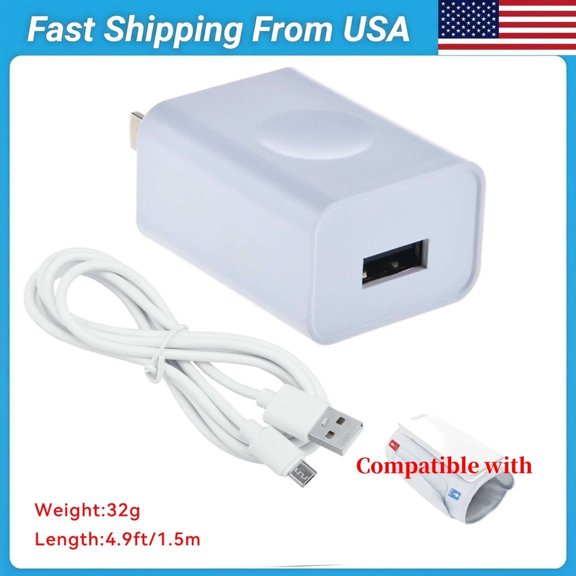 PGENDAR 5V USB Adapter Compatible with iHealth Neo BP5S Wireless Smart Monitor