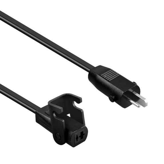 PGENDAR 6FT 2-Prong Extension Power Cord Cable Lead For Tranquil Ease IVP2900-2000 Raffel Systems P/N: SPS-2A29VDC-BU Switching Power Supply