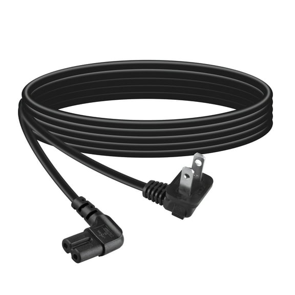 PGENDAR 6ft UL AC Power Cord Cable For LS27E310HZG LT24H310SND L-type 2-prong