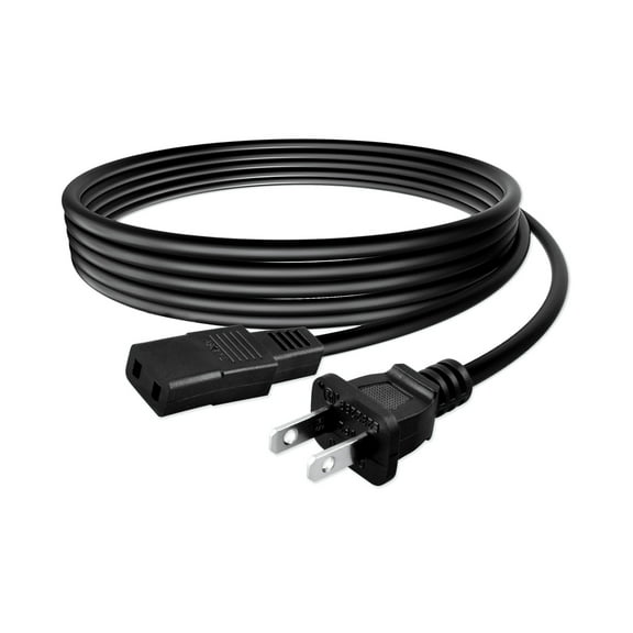 PGENDAR 8ft 2-Prong Square AC Power Cord Cable Lead for Yamaha Model Clavinova DX5 Keyboard