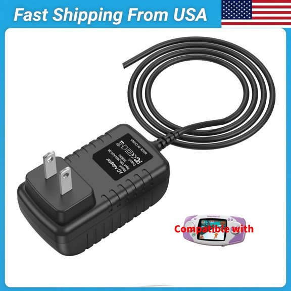 PGENDAR 9V 1A AC Power Adapter Charger Compatible with LeapsterGS Explorer Game System Leapster GS