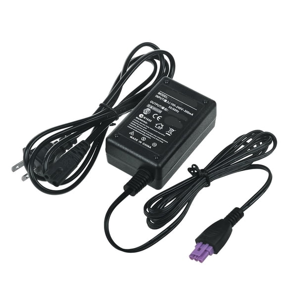 PGENDAR AC DC Adapter For HP DeskJet 3050 3050A J610 Inkjet Printer Power Supply Cord Cable Charger Mains PSU + AC IN Power Cord