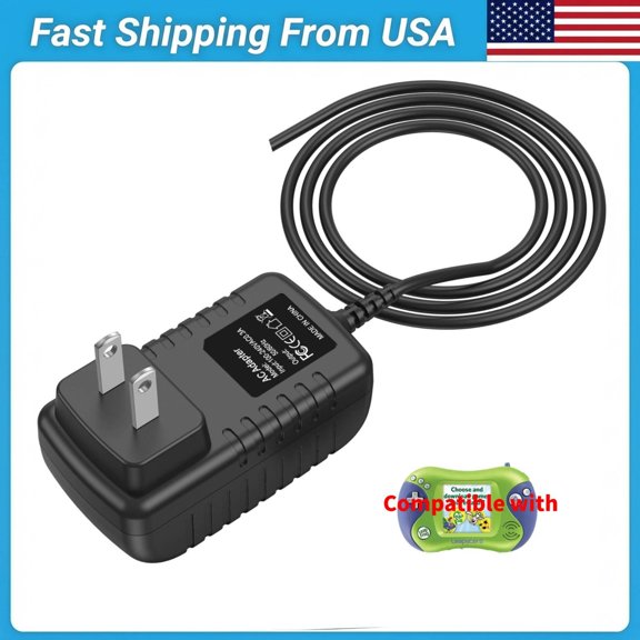 PGENDAR Ac Dc adapter Compatible with Leapfrog LEAPSTER 2 LEAPPAD EXPLORER Tablet TV Toy 690-11213