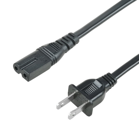 PGENDAR UL 5ft 2 Pin AC Power Cord Cable Lead For Yamaha CD-S303 CD Player US Wire Plug