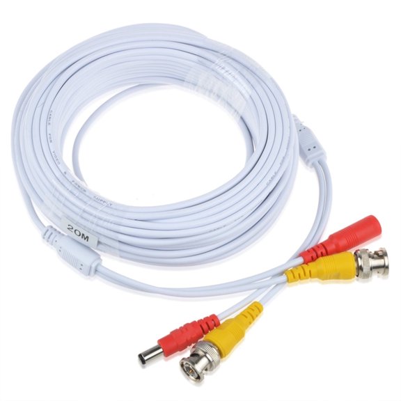 PGENDAR White 65ft BNC Extension Cable Compatible with LBV8721AB 4K 8MP MPX Security Camera
