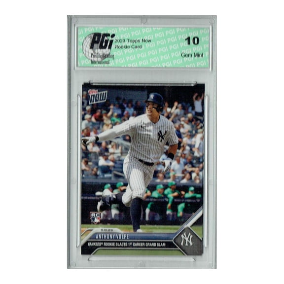 PGI 10 Anthony Volpe 2023 Topps Now #264 1st Career Grand Slam Rookie Card NY Yankees