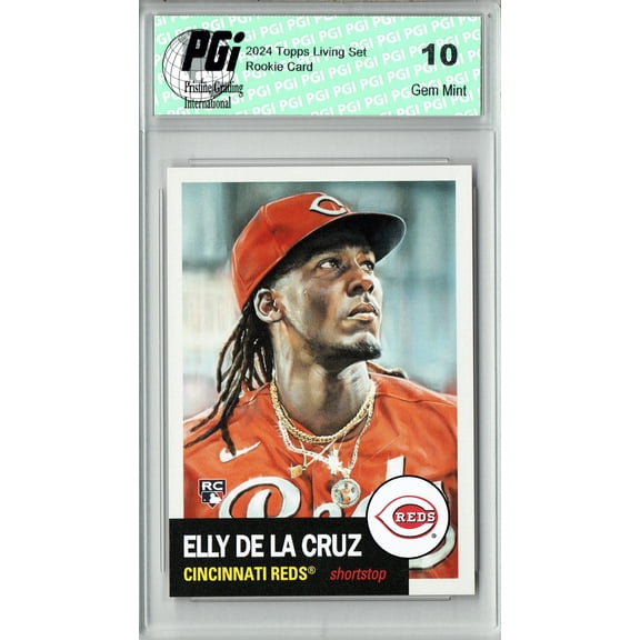 PGI 10 Elly De La Cruz 2024 Topps Living Set #706 Reds Rookie Card