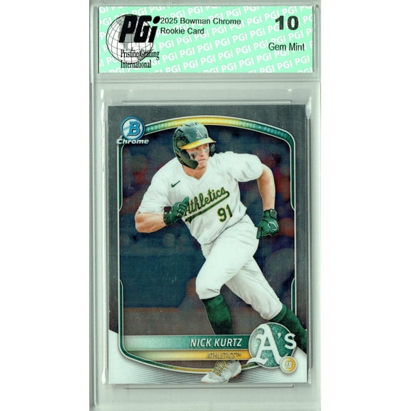 PGI 10 Nick Kurtz 2025 Bowman Chrome #BCP-114 Rookie Card