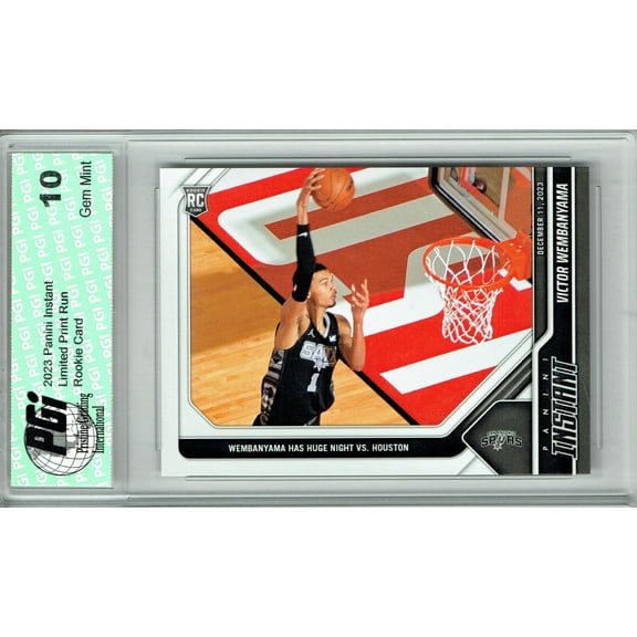 PGI 10 Victor Wembanyama San Antonio Spurs 2023 Panini Instant #156 1/2234 Made! Rookie Card