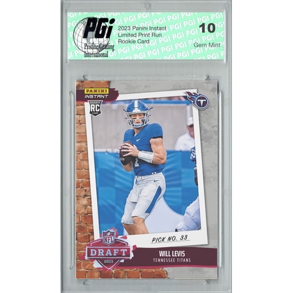 PGI 10 Will Levis 2023 Panini Instant #DN3 NFL Draft Night Rookie Card Tennessee Titans