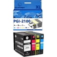 thumbnail image 1 of PGI-2100XL PGI2100 Ink Cartridges Compatible for Canon IB4020 B4120 MB5020 MB5120 Inkjet Printers, Leak-Proof Design Crisp Printing, 1 of 7