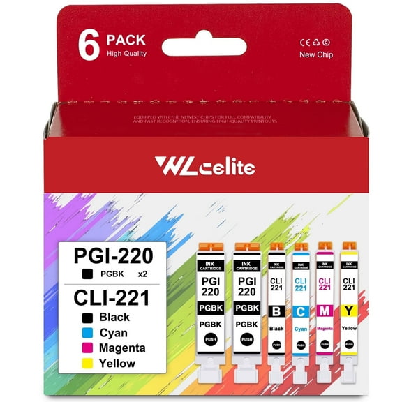 PGI 220 CLI 221 Ink Cartridge Compatible for Canon 220 221 Ink to for MX870 MP980 Printer