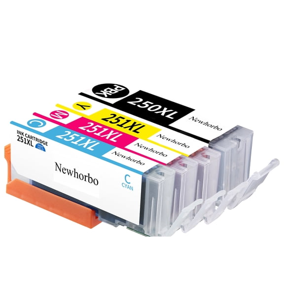 PGI-250XL CLI-251XL Ink Cartridges Compatible for Canon 250 251 Ink for PIXMA MX922 MG5420 iP7220 4 Pack