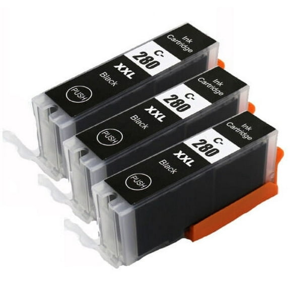 PGI-280 Compatible Replacement for Canon 280 Ink cartridges with PIXMA TR7520 TR8520 TS6120 TS6220 TS8120 TS8220 TS9120 TS9520 TS9521C Printer (3 Pack)