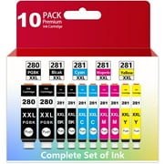 280XXL 281XXL Ink Cartridges Replacement for Canon 280 281 Ink Cartridges PGI-280XXL CLI-281XXL for Canon TR8520 TR8620a TR8620 TS702a TS9520 TS9521C TR8520 TS6220 TS6320 TS8220 Printers