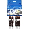 thumbnail image 1 of PGI-470 CLI-471 Ink Cartridges Compatible for Canon TS5040 TS6040 TS8040 TS9040 MG5740 MG6840 MG7740 Inkjet Printers, Leak-Proof Design Crisp Printing, 1 of 7