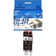 thumbnail image 1 of PGI-470 CLI-471 Ink Cartridges Compatible for Canon TS5040 TS6040 TS8040 TS9040 MG5740 MG6840 MG7740 Inkjet Printers, Leak-Proof Design Crisp Printing, 1 of 7