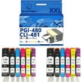 thumbnail image 1 of PGI-480XXL CLI-481XXL PGI 480 CLI 481 Ink Cartridges Compatible for Canon TS704 TR7540 8540 TS6140 8270 9170 9540 Inkjet Printers, Leak-Proof Design Crisp Printing, 1 of 7