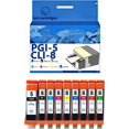 thumbnail image 1 of PGI-5 CLI-8 PGI5 CLI8 Ink Cartridges Compatible for Canon IX4000 IP3300 4200 4300 4500 PRO9000 Inkjet Printers, Leak-Proof Design Crisp Printing, 1 of 7