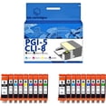 thumbnail image 1 of PGI-5 CLI-8 PGI5 CLI8 Ink Cartridges Compatible for Canon IX4000 IP3300 4200 4300 4500 PRO9000 Inkjet Printers, Leak-Proof Design Crisp Printing, 1 of 7