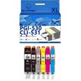 thumbnail image 1 of PGI-530 CLI-531 Ink Cartridges Compatible for Canon TS8750 TS8751 Inkjet Printers, Leak-Proof Design Crisp Printing, 1 of 7