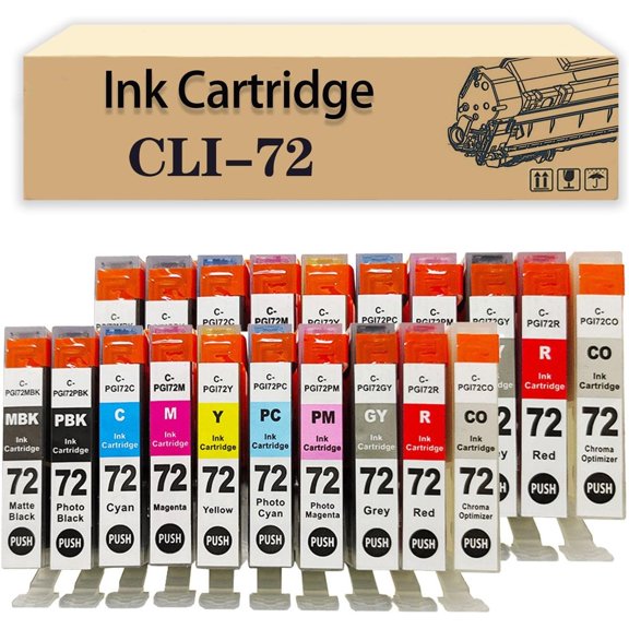 PGI-72 Compatible Ink Cartridges Replacement for Canon PIXMA PRO-10 Printers