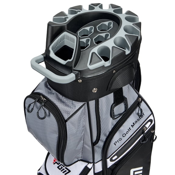 PGM Golf Cart Bag 14 Way Organizer Divider Silent Top Waterproof Bag/Black