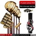 thumbnail image 1 of PGM Mo Eyes 12 Piece Set of Complete Titanium Golf Clubs(with Bag), Mens and Womens Super Rebound Golf High-end Professional Set, 1 of 6