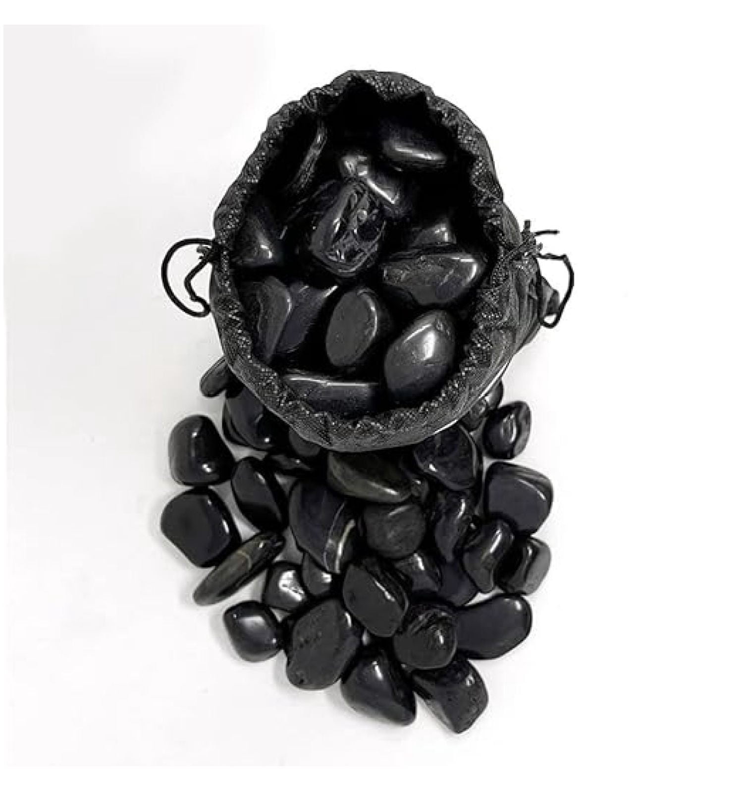PGN Black River Rocks for Plants - 20 Pounds - Black Rocks with Smooth ...