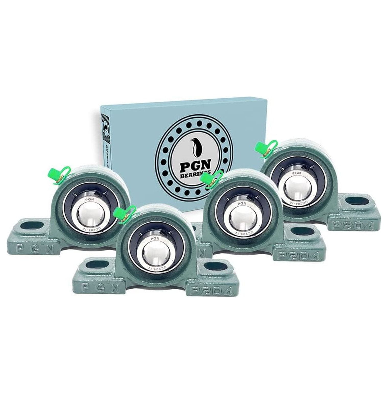 PGN UCP20412 Pillow Block Bearing Pack of 4 Mounted Pillow Block