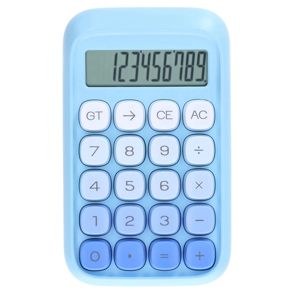 Pen+Gear Large-Button Calculator, Blue, 8-Digit Display