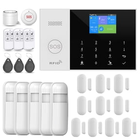 PGST WiFi 4G Wireless Smart Home Security Alarm Host, Wireless DIY Burglar Alarm System for Home Security, Compatible with Alexa and Google, Smart life Tuya APP Control, NO Monthly Fees