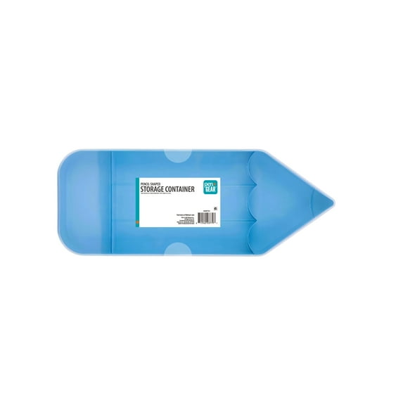 Pen+Gear Pencil-Shaped Storage Container, Blue, 15.5" x 6"