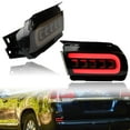PGTOPONE DRL Smoked LED YPF5 Rear Bumper Fog Light Lamp Amber