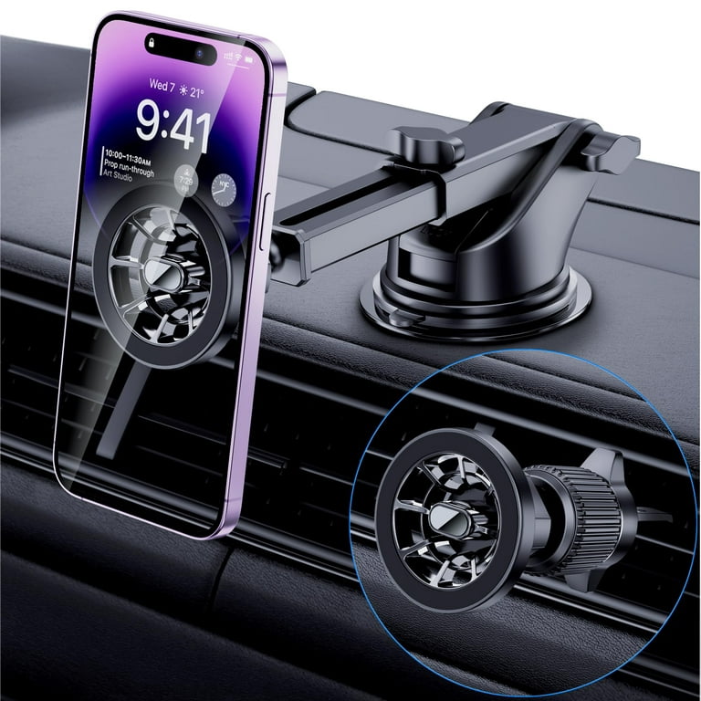 MagSafe Car Mount, Magnetic Phone Holder for Car, Dash Phone Mount
