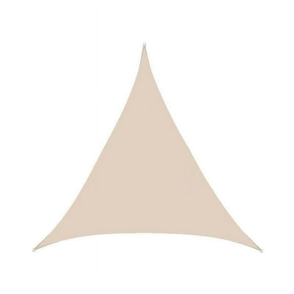 PGYONG Sun Protection Shade Sail Triangle Garden Swimming Pool AntiUV Shade Cloth Tarpaulin Canopy,White