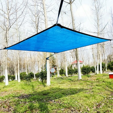 PGYONG Rollbacks Sun Shade Sails with Rope, 6.56x6.56FT Outdoor Sunshade Swimming Pool Sun Awning 95% Protection Rectangle Shade Sail Block for Patio Garden Outdoor Facility